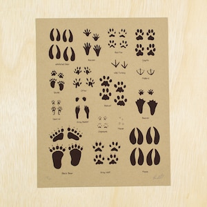 Animal Tracks Screen Print Poster image 1