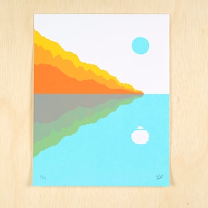 11 x 14&quot; Reflections Screen Print Poster