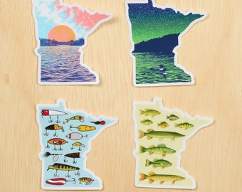 Stickers - Minnesota Outdoors 4-Pack