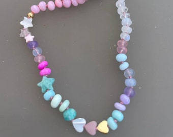 To the Moon & Back Gemstone Necklace