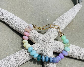 Unicorn Pastel Gemstone Bracelet or Extender