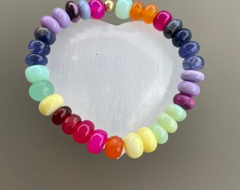 Hope rainbow Gemstone Bracelet