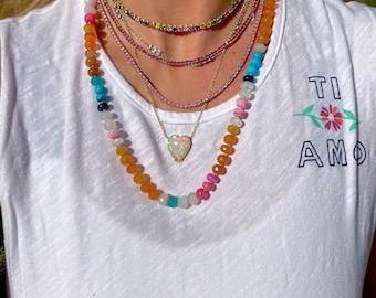 Malibu Heatwave Gemstone Necklace