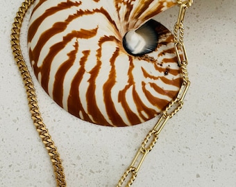Gold fill “halfsie” necklace wrap bracelet