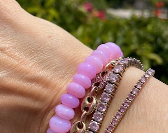 Peony Opal Gemstone Bracelet