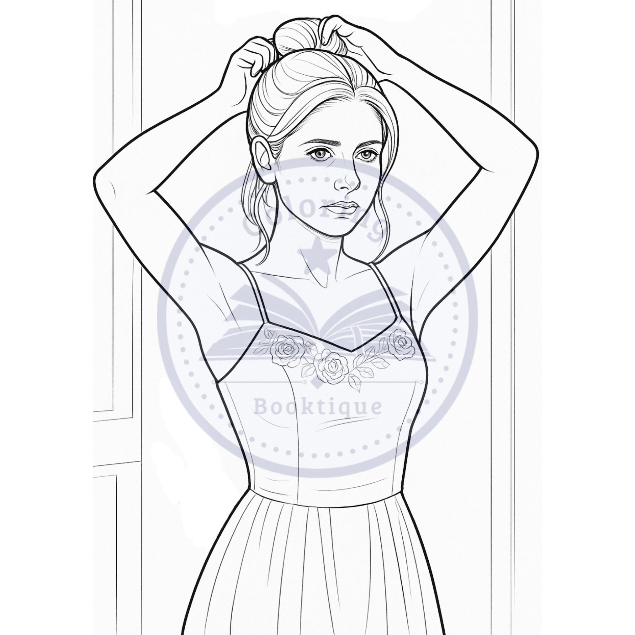 Buffy the Vampire Slayer Coloring Book, Printable PDF, 25 Pages ...