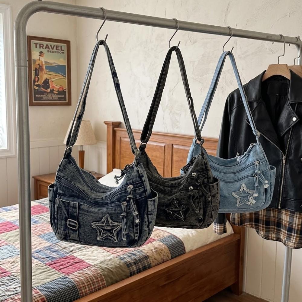 Y2k denim bag - Etsy 日本