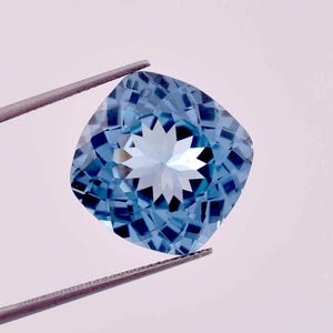 Rare Natural Flawless Blueish AQUAMARINE Cushion Cut Loose Gemstone GIT Certified/AAA+ Top Quality Aquamarine/Ring & Jewelry Making Gemstone