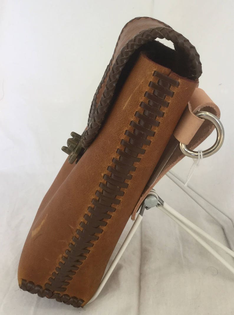 Caramel Brown Vertical Soft Pouch