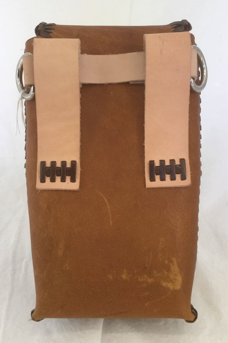 Caramel Brown Vertical Soft Pouch