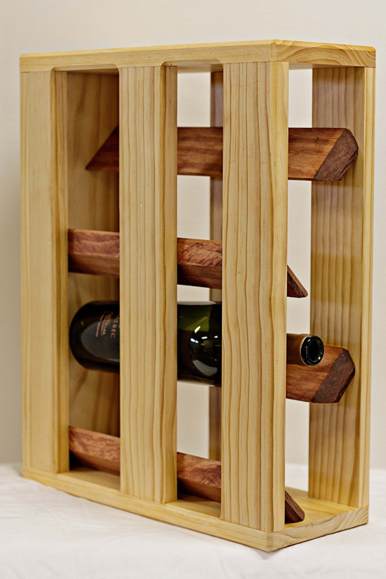Wine Rack 4 Bottle Etsy