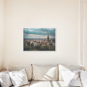 Arte de parede para impressão, Fotografia de paisagem original, França, Paris, Torre Eiffel, Cartão postal para impressão, Download instantâneo