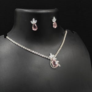 Ruby Necklace Ruby Earrings Set Red Ruby Pear Necklace Hoop Earrings Set Ruby Gift For Her Gold Pear Ruby Necklace Earrings Gemstone