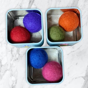 Jumbo Felt Wool Cat Toy Balls: Rechargeable Catnip Silver Vine Infused