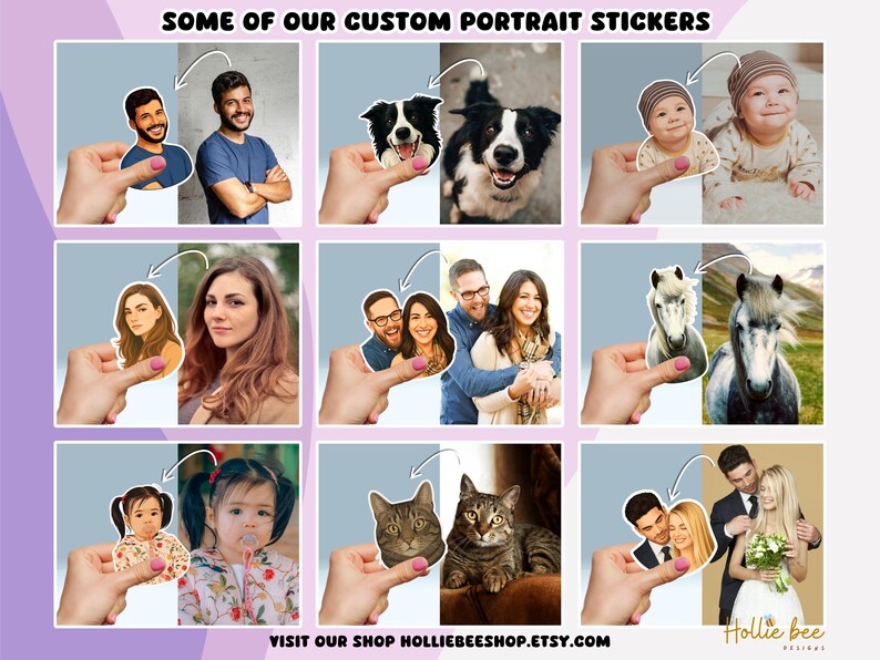 Cartoon horse portrait on vinyl sticker, created from owner’s photo with clean finish
