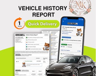 USA CARFAX Fast VIN Check, Fahrzeugverlaufsgutachten, Digitaler Gebrauchtwagengutachten