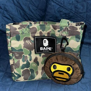 Bape 2 piece tote bag