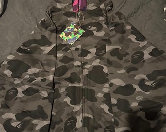 Sudadera con capucha y cremallera Double Bape Black Tiger
