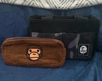 set di borse tote mimetiche Bape