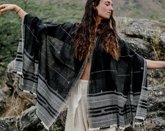 Gujarati Tribal Shawl - Handwoven Organic Cotton