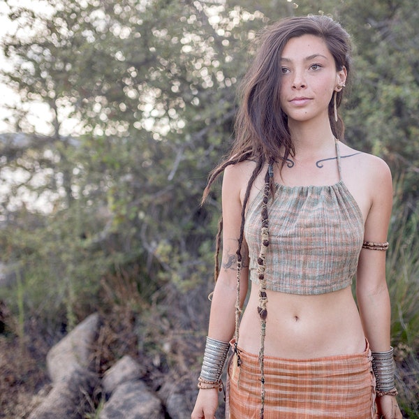 Tie Top ~ Khadi Cotton ~