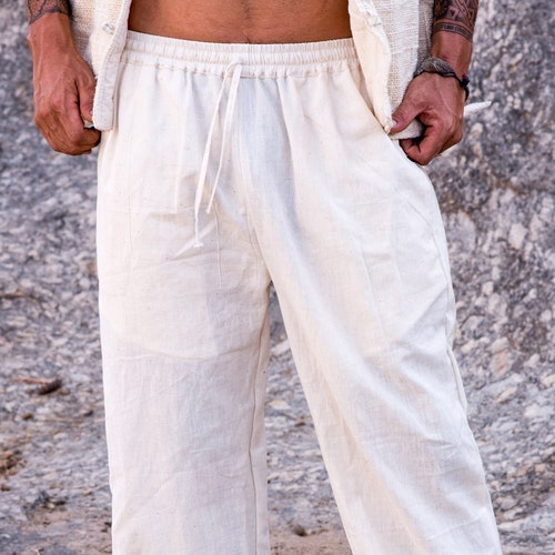 Men Pants Handwoven Cotton - Etsy