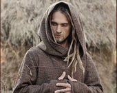 Brown Pullover with Hoodie
