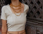 Sari Style Top With Open Back