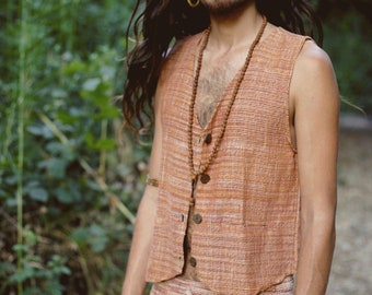 Single Layer Vest ⫸ Handwoven Khadi Cotton