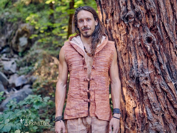 Buy Tibetan Vest With Hoodie Khadi Cotton Online in India Etsy