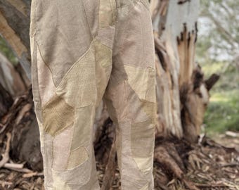 Gipsy Caravan Earthy Man Patched Pants - One of a Kind, Size Medium