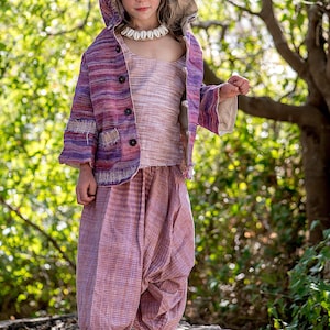 Earthy Pixie Children Jacket ⋙ Handwoven Khadi Cotton