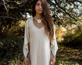 Raw Silk Vintage Style Dress