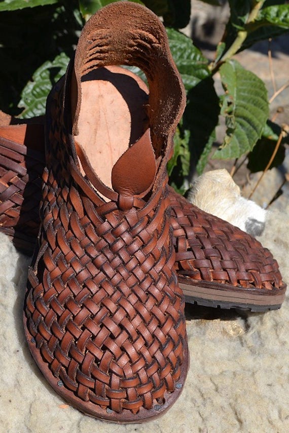 Traditional Woven Leather Shoes - Unisex