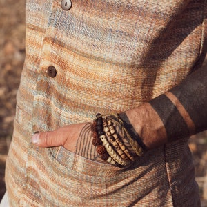 Khadi Cotton Vest with Collar image 8