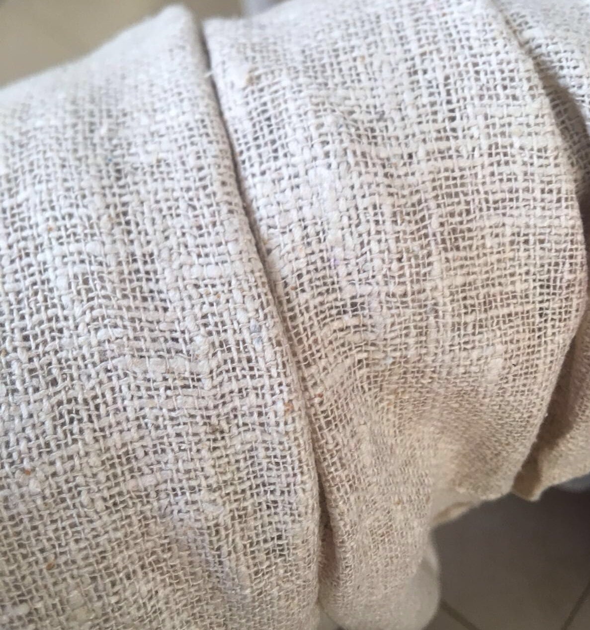Hand woven Raw silk fabric Earthreads Natural Fiber Etsy