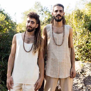 Tribal Seiden Tank Top ⋙ Khadi Seide