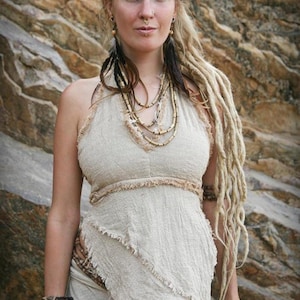 Earth Frayed Top ⋙ Natural Cotton