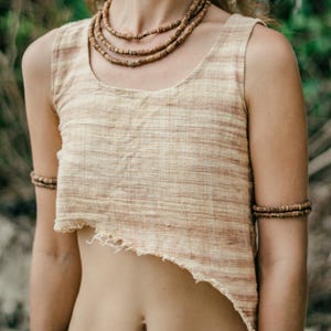 Handwoven Khadi Cotton Top - Long Pixie Point