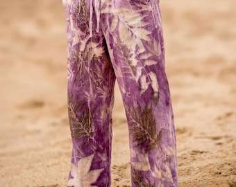Pantalones rectos ~ Colección con tintes botánicos