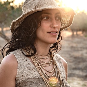 Stitched Hemp Hat ⋙ Wild Handspun Handwoven Himalayan Hemp