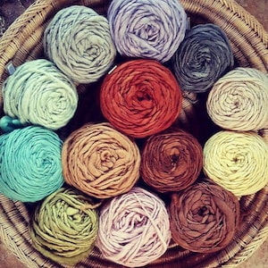 HandSpun Plant Dye Yarn Roll ⋙ Sheep Wool