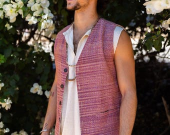 Earthy Khadi Cotton Men Vest