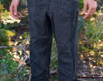 Hemp Pants with Tie ⋙⋙ Natural Color or Herbal Dye Brown