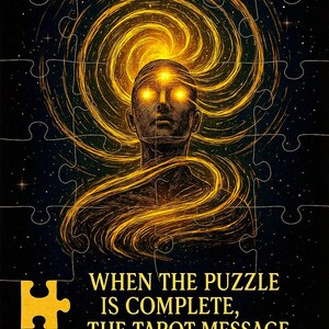 Tarotlezen, tarotkaart, tarotbericht, mystieke puzzel - 30-delig intuïtie-avontuur, mindfulnesscadeau, rustige reflectieactiviteit