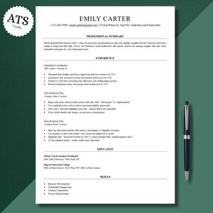 Bewerkbare cv-sjabloon: ATS-vriendelijk cv voor Word & Docs