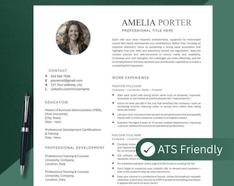 Resume Executive Resume Template for Google Docs, Word & Pages | 1, 2 Page Resume with Cover Letter Professional CV Template for Google Docs