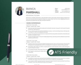 Professional Resume Template Modern, Executive Resume Template Word & Pages, CV Google Docs | CV Template, CV Template Minimal
