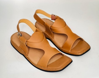Handcrafted Zalmi Panjidara Chappal | Unisex Peshawari Sandals | Traditional Pakistani Footwear for Men & Women