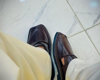 Hand made Zalmi  Chappal |  Peshawari Sandals | Traditional Pakistani Footwear